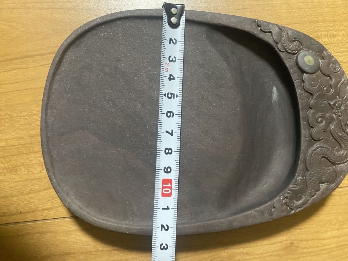 中国美術 文房四宝 端渓硯 水眼硯 年代物木箱 中国美術 文房四宝 端渓硯 水眼硯 年代物木箱