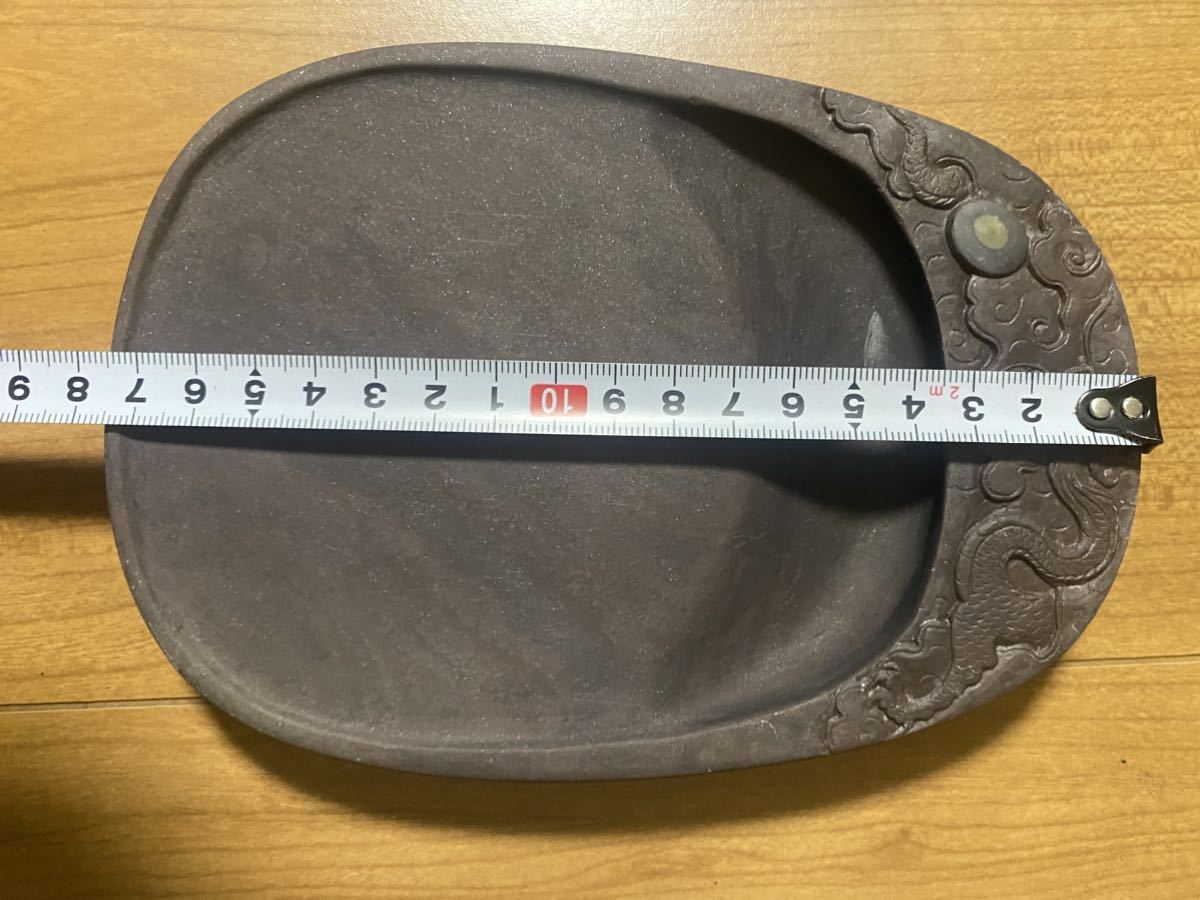 中国美術 文房四宝 端渓硯 水眼硯 年代物木箱 中国美術 文房四宝 端渓硯 水眼硯 年代物木箱