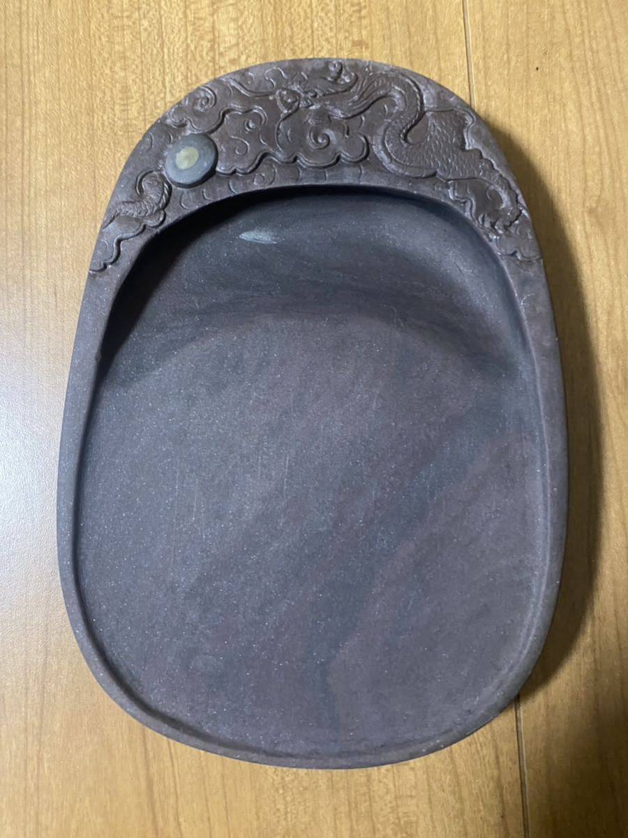 中国美術 文房四宝 端渓硯 水眼硯 年代物木箱 中国美術 文房四宝 端渓硯 水眼硯 年代物木箱