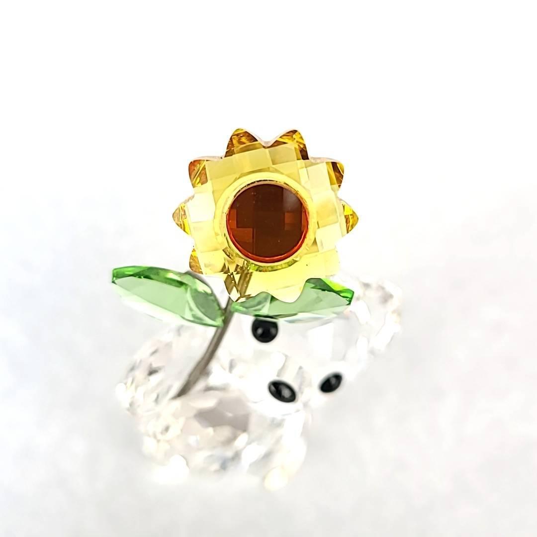 美品 スワロフスキー SWAROVSKI クリスベア KrisBear ひまわり 花 くま