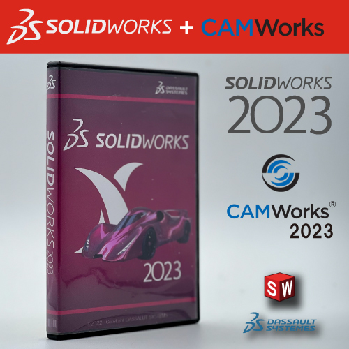 【SALE】SOLIDWORKS Premium 2023 + CAMWorks 2023 大好評！ 簡単インストールガイド動画 サンプルモデル多数付き DL版 Windows