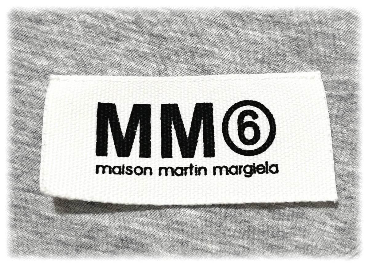 MM6 MaisonMargiela エムエムシックス メゾンマルジェラ 変形カットソー アシンメトリーネック グレー 人気 美品 M 個性的 送料無料 激安