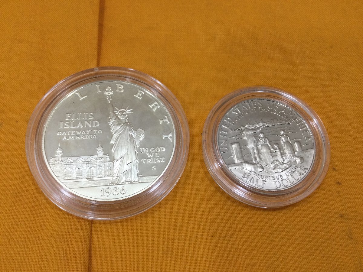 アメリカ　自由の女神　記念コイン　2枚セット　UNITED STATE LIBERTY COINS 1886-1986_画像4