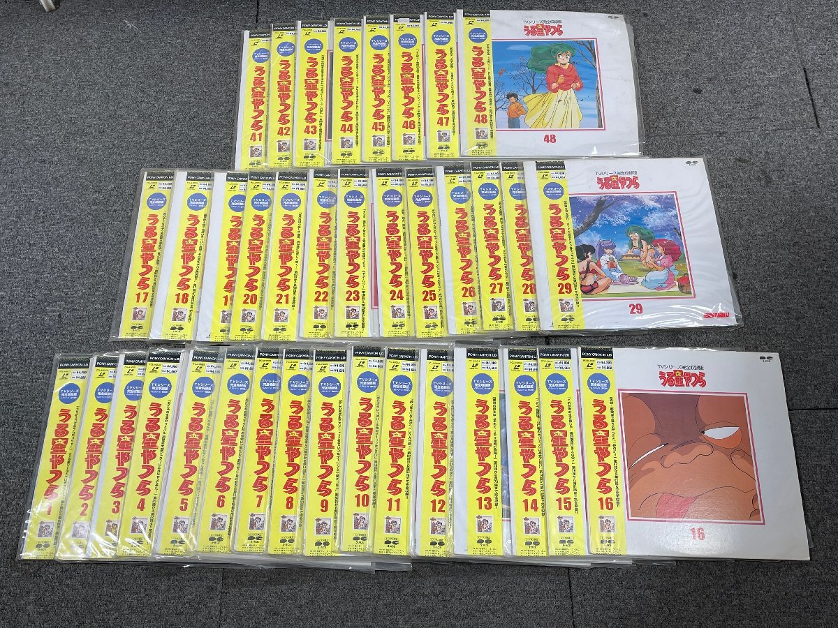  Urusei Yatsura TV series complete compilation version LD laser disk 1-29 41-48 37 pieces set 30-40 49.50 lack of height .. beautiful . anime [ present condition goods ]