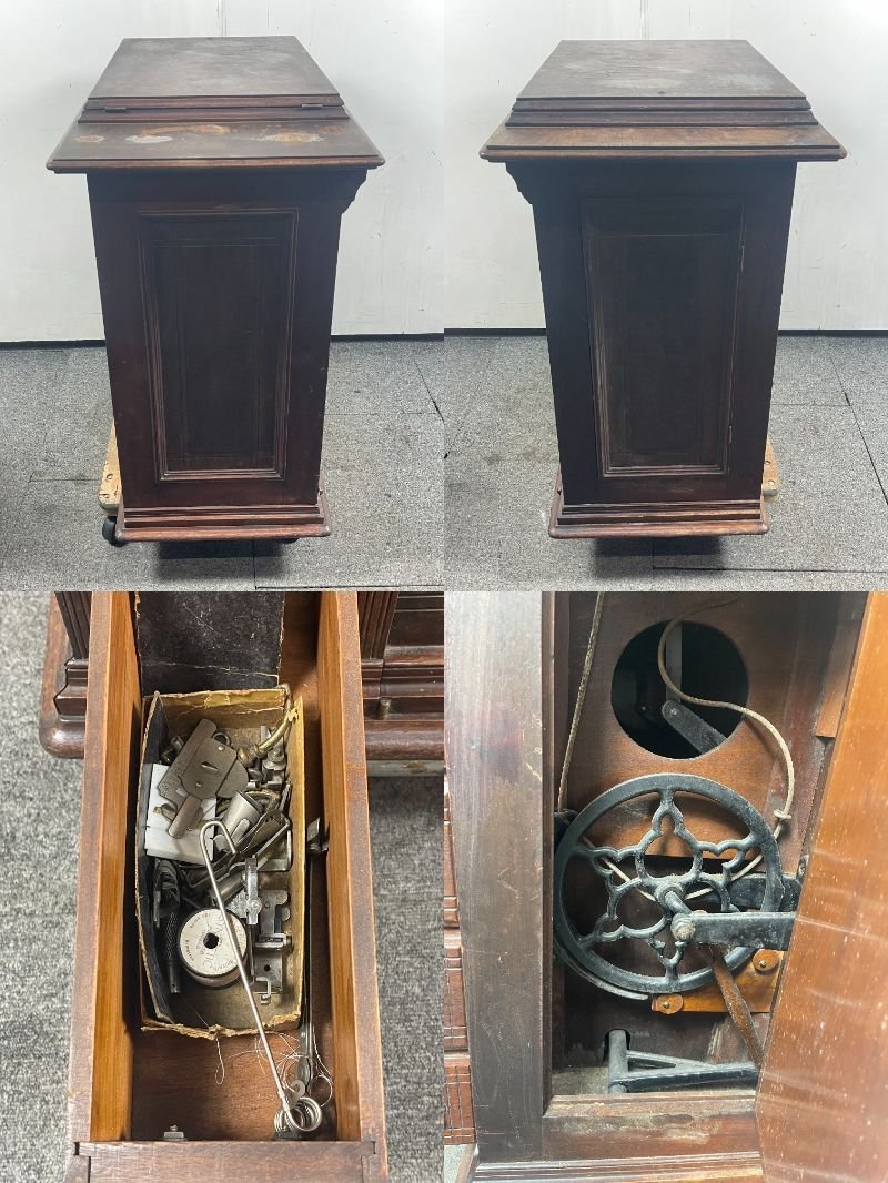 0 pickup recommendation rare SINGER singer R1275781 cabinet type storage type stepping sewing machine cabinet sewing machine [ junk ]