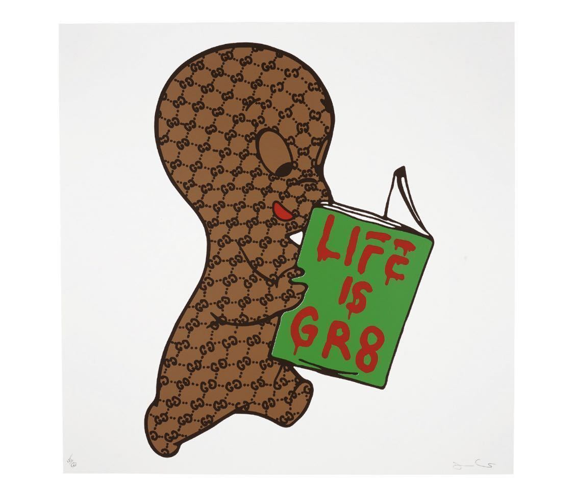 Gucci Ghost Trevor Andrew LIFE IS GR8 Collection 2022 ED.50 Silk Screen Poster 真作 正規品 限定 グッチゴースト シルクスクリーン
