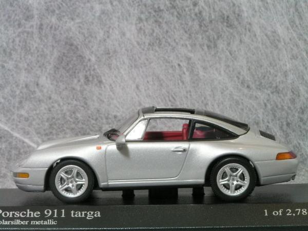 ● 1/43 ポルシェ 911 ( 993 ) タルガ 〓 シルバー / 空油冷最後のポルシェ / 〓 Porsche_画像3