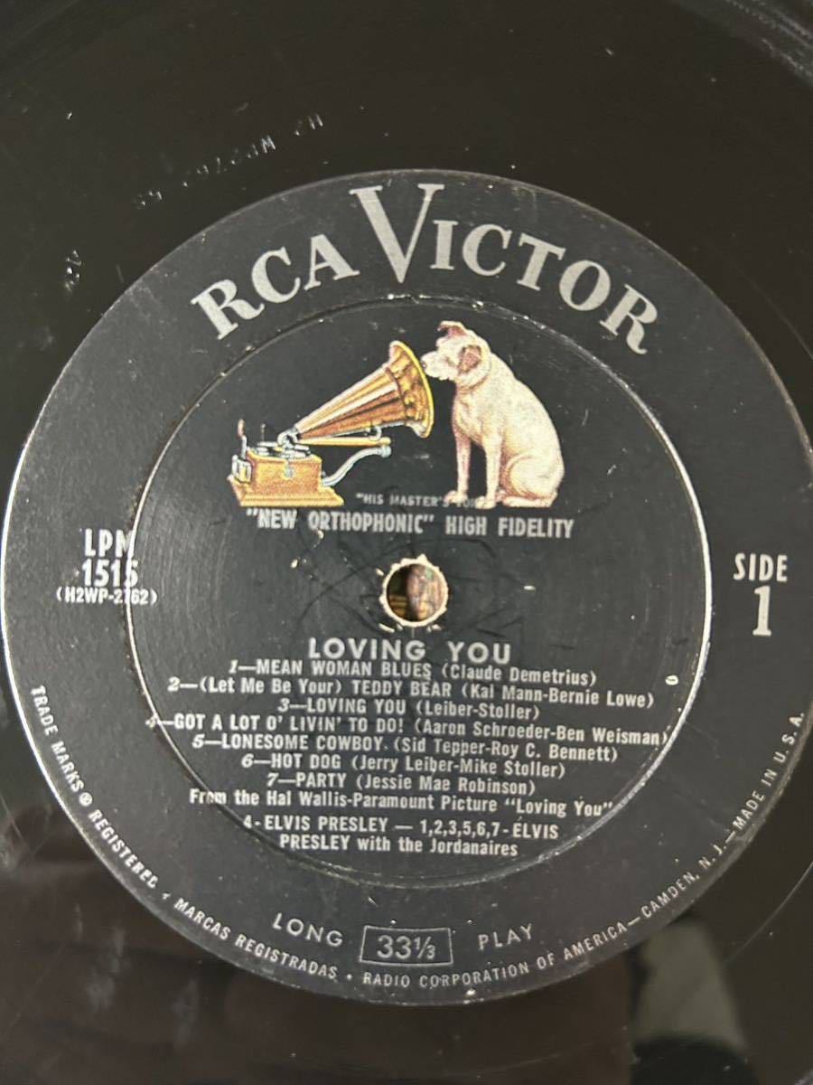 ELVIS PRESLEY / LOVING YOU 1957年US ORIGINAL RCA victor LPM-1515 エルヴィスプレスリー さまよう青春 アメリカオリジナル盤 LP_画像6