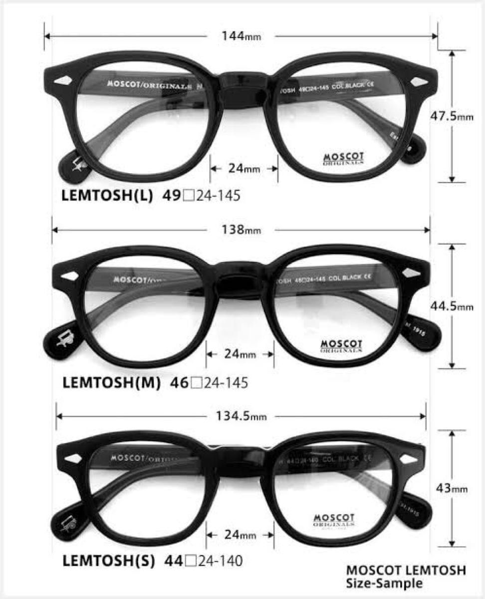 MOSCOT モスコット LEMTOSH レムトッシュ ４6サイズ Black ブラック 