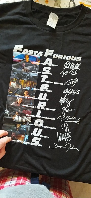 ワイルドスピード fast & furious Tシャツ 20周年記念 Ｔシャツ 新品  ポールウォーカー  Mサイズ 高品質 GILDAN製 ラスト１枚 の画像2