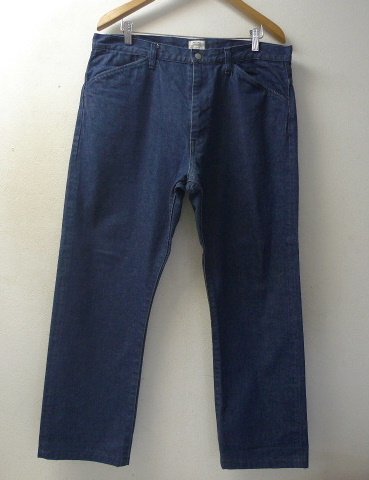 ◆RADIALL ラディアル 18ss TUBE GRILL - STRAIGHT FIT WORK PANTS デニム パンツ 美 RAD-18SS-PT001 サイズL(34)_画像1