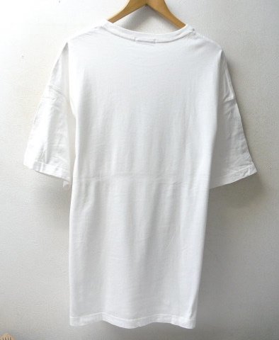 *JEANASIS Jeanasis band photo oversize T-shirt white size F beautiful 