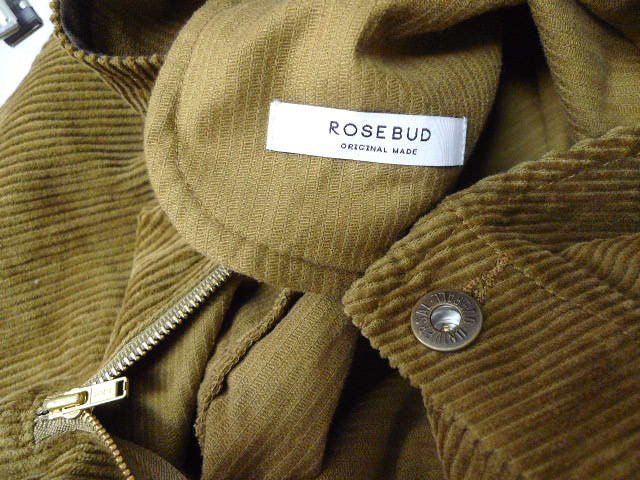 *UNIVERSAL OVERALL 22aw UNIVERSAL OVERALL for ROSE BUD] corduroy jumper skirt size F One-piece beautiful goods 