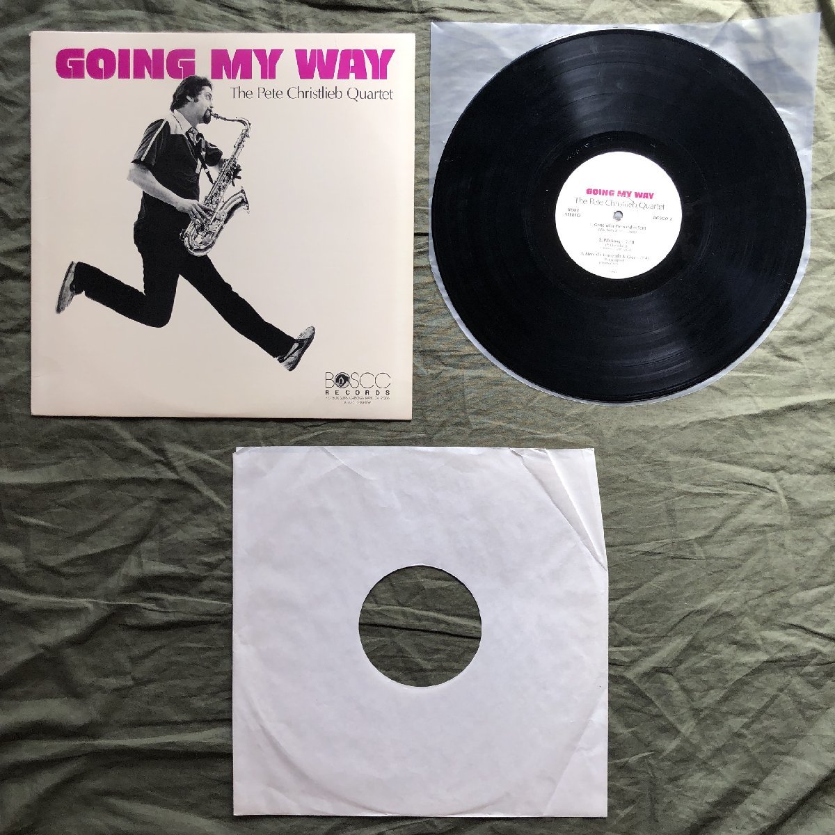 原信夫Collection 美盤 激レア 1982年米国オリジナルリリース盤 ピート・クリストリーブ Pete Christlieb Quartet LPレコード Going My Way_画像5
