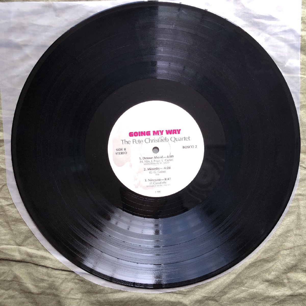 原信夫Collection 美盤 激レア 1982年米国オリジナルリリース盤 ピート・クリストリーブ Pete Christlieb Quartet LPレコード Going My Way_画像9