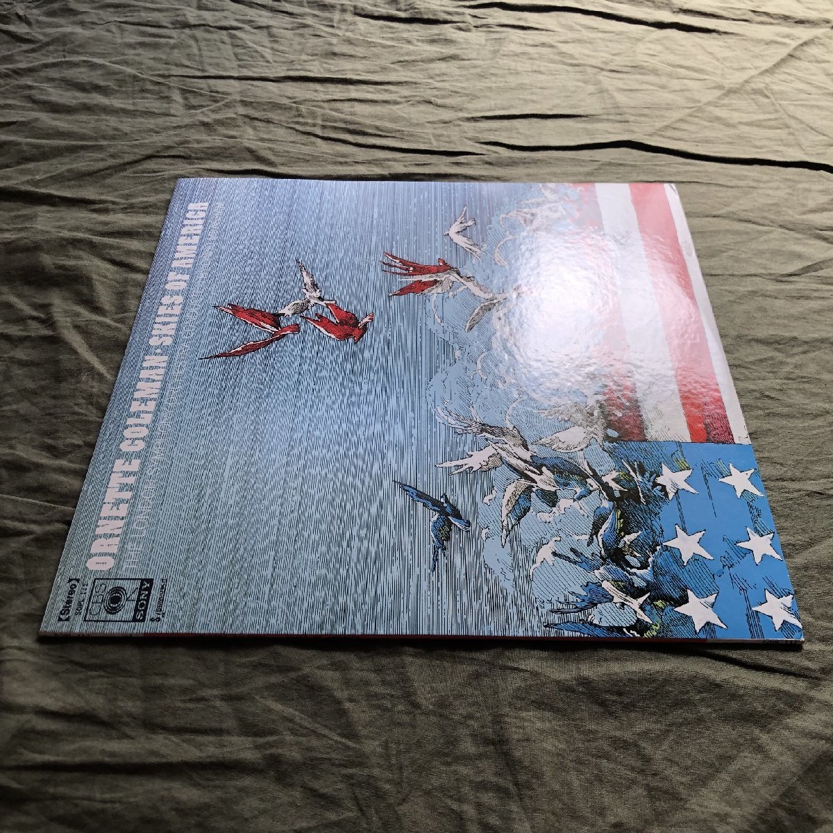 原信夫Collection 傷なし美盤 美ジャケ 新品並み 1972年 国内初盤 オーネット・コールマン Ornette Coleman LPレコード Skies Of America:_画像3