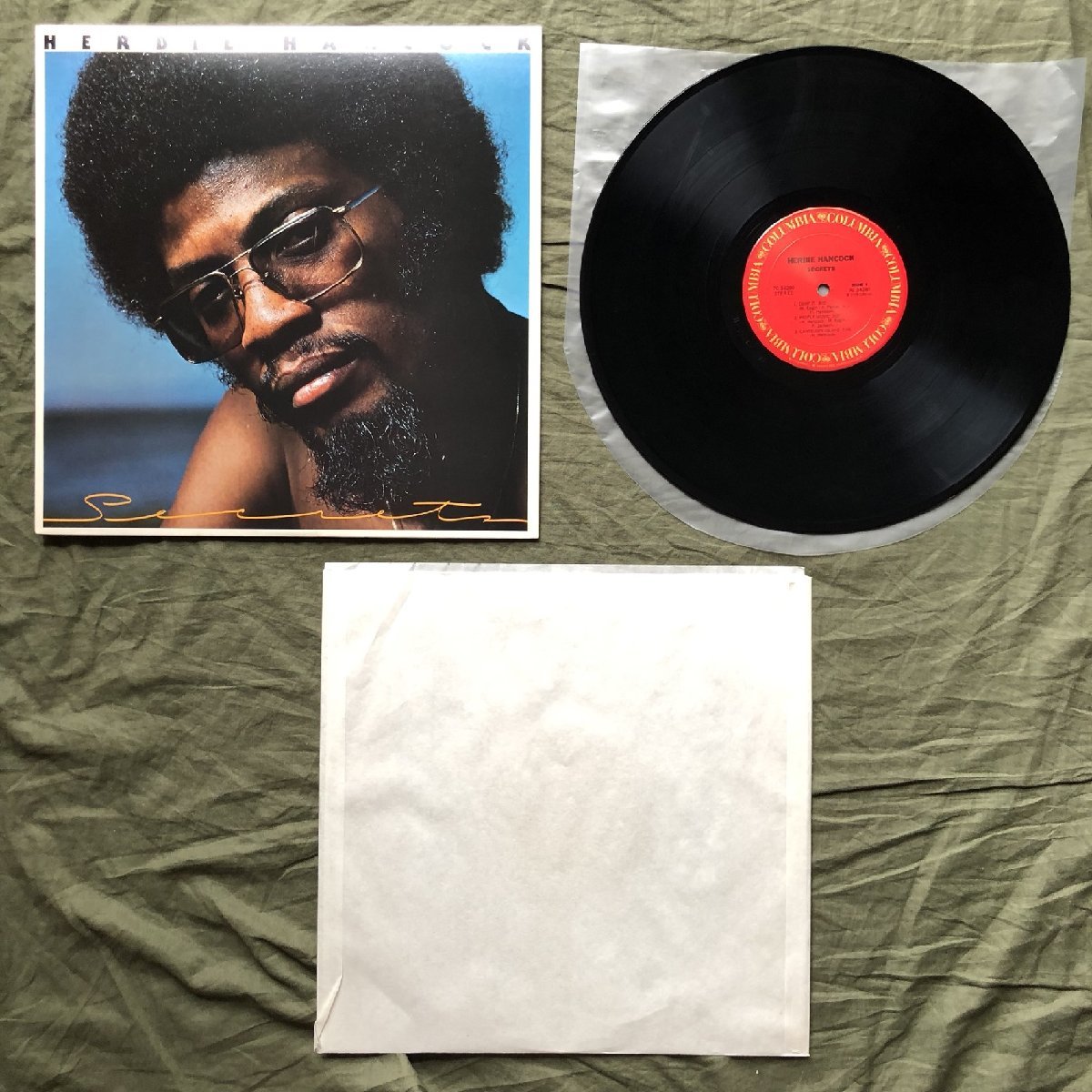 原信夫Collection 美盤 美ジャケ PC 34280 1976年 米国オリジナル盤 Herbie Hancock LPレコード Secrets Ray Parker, Paul Jackson_画像5