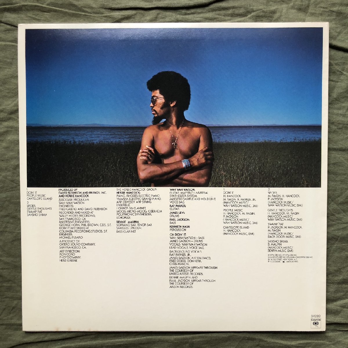 原信夫Collection 美盤 美ジャケ PC 34280 1976年 米国オリジナル盤 Herbie Hancock LPレコード Secrets Ray Parker, Paul Jackson_画像2