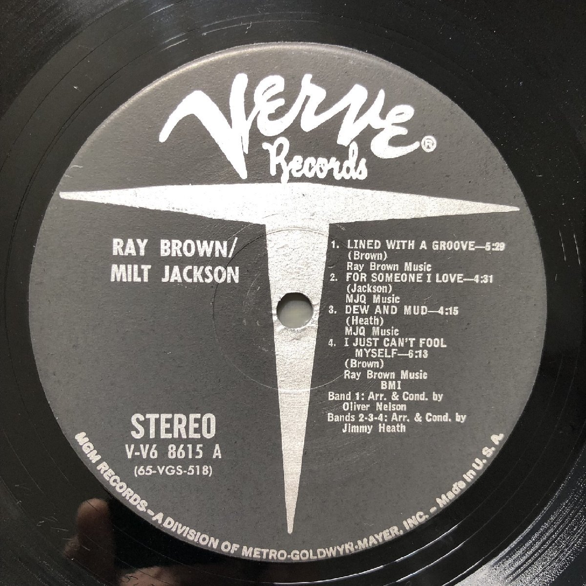 原信夫Collection 美ジャケ 1965年 米国オリジナルリリース盤 Ray Brown / Milt Jackson LPレコード S/T: Hank Jones, 原信夫手書き解説付_画像7