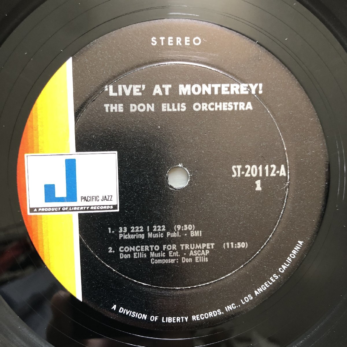 原信夫Collection 良盤 良ジャケ 1967年 PJ-10112 米国オリジナルリリース盤 Don Ellis Orchestra LPレコード 'Live' At Monterey !_画像7