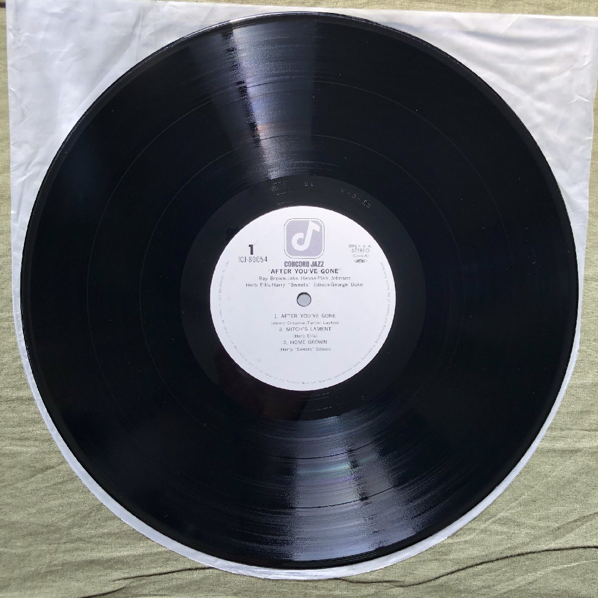 原信夫Collection 傷なし美盤 美ジャケ 1975年 国内盤 Herb Ellis / Ray Brown LPレコード After You've Gone: Harry Edison, George Duke_画像8