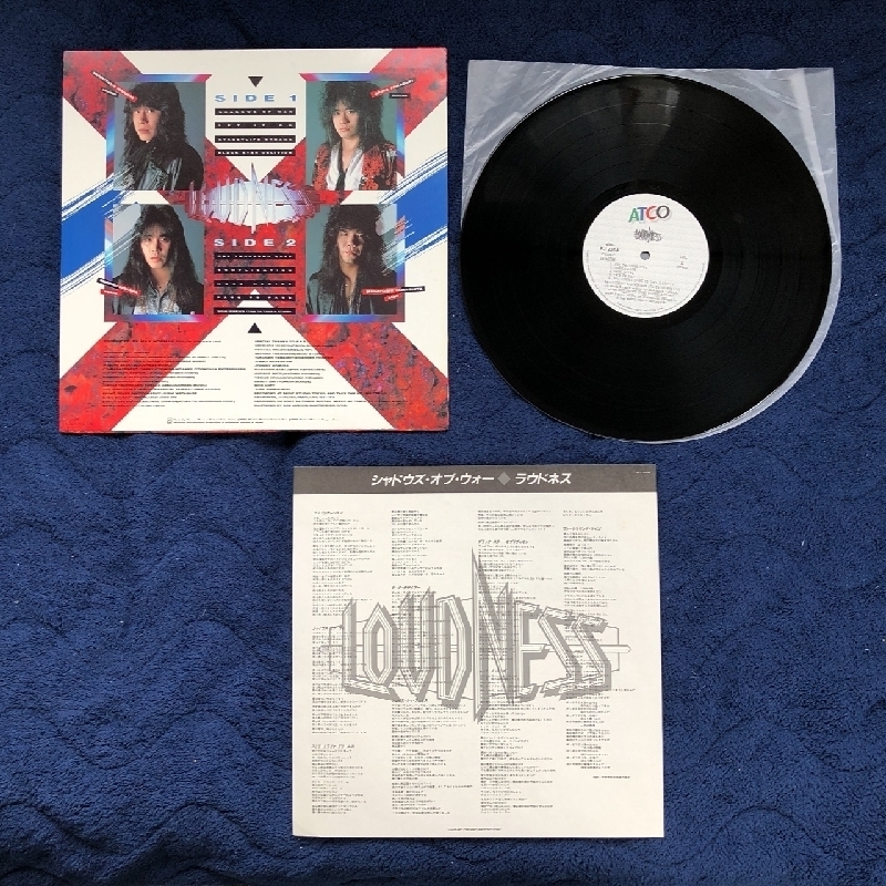 美盤 ラウドネス Loudness 1986年 LPレコード シャドウズ・オブ・ウォー Shadows Of War 国内盤 Japanese hard rock 高崎晃_画像5