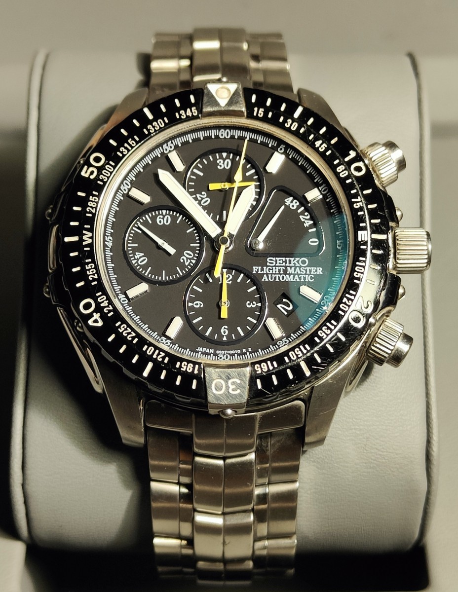 送料無料 SEIKO PROSPEX FLIGHT MASTER AUTOMATIC セイコー プロスペックス フライトマスター 自動巻き ブライツ アナンタ SBDS001 _画像3