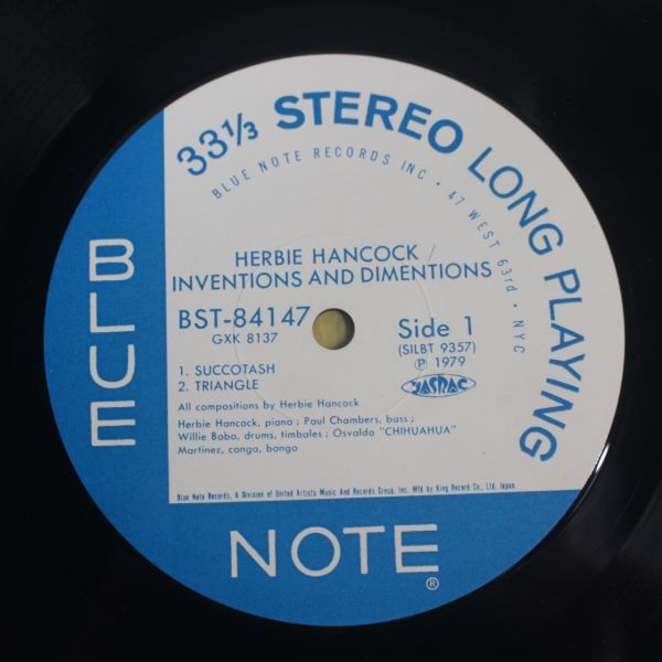 Y01/LP/帯付 ハービー・ハンコック/Herbie Hancock - Inventions And Dimensions/GXK8137の画像6