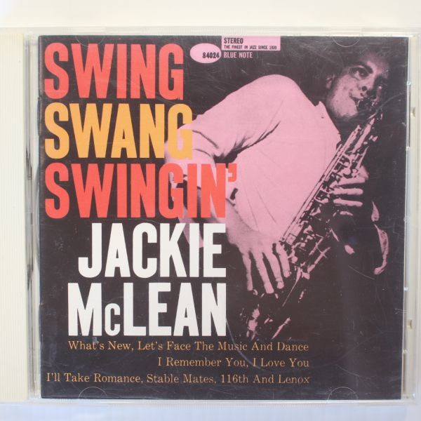 CD03/JAZZ/ Jackie McLean Swing, Swang, Swingin'_画像1