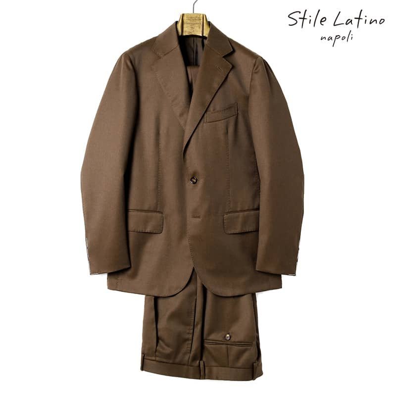 ◆【Stile Latino(スティレラティーノ)/秋冬/ウールソラーロ2Bスーツ(FAUSTO)】[stl2360171-46]