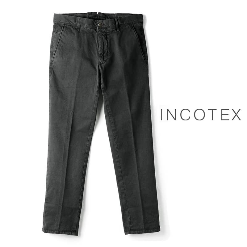 ◆【INCOTEX SLACKS(インコテックス スラックス)/コットンストレッチジャカードスリムテーパードパンツ(103型/TIGHT FIT)】[itx2360012-31]