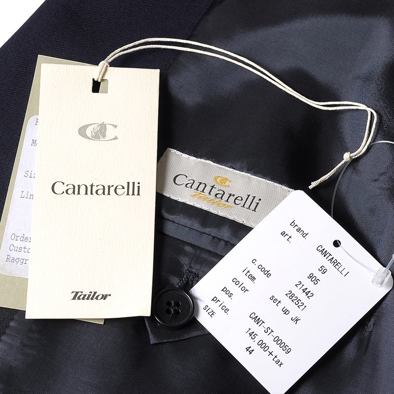 ◆【Cantarelli(カンタレリ)/ウールサージ1Bピークドラペルタキシード(Tailor)】[ctl1950211-42]_画像10