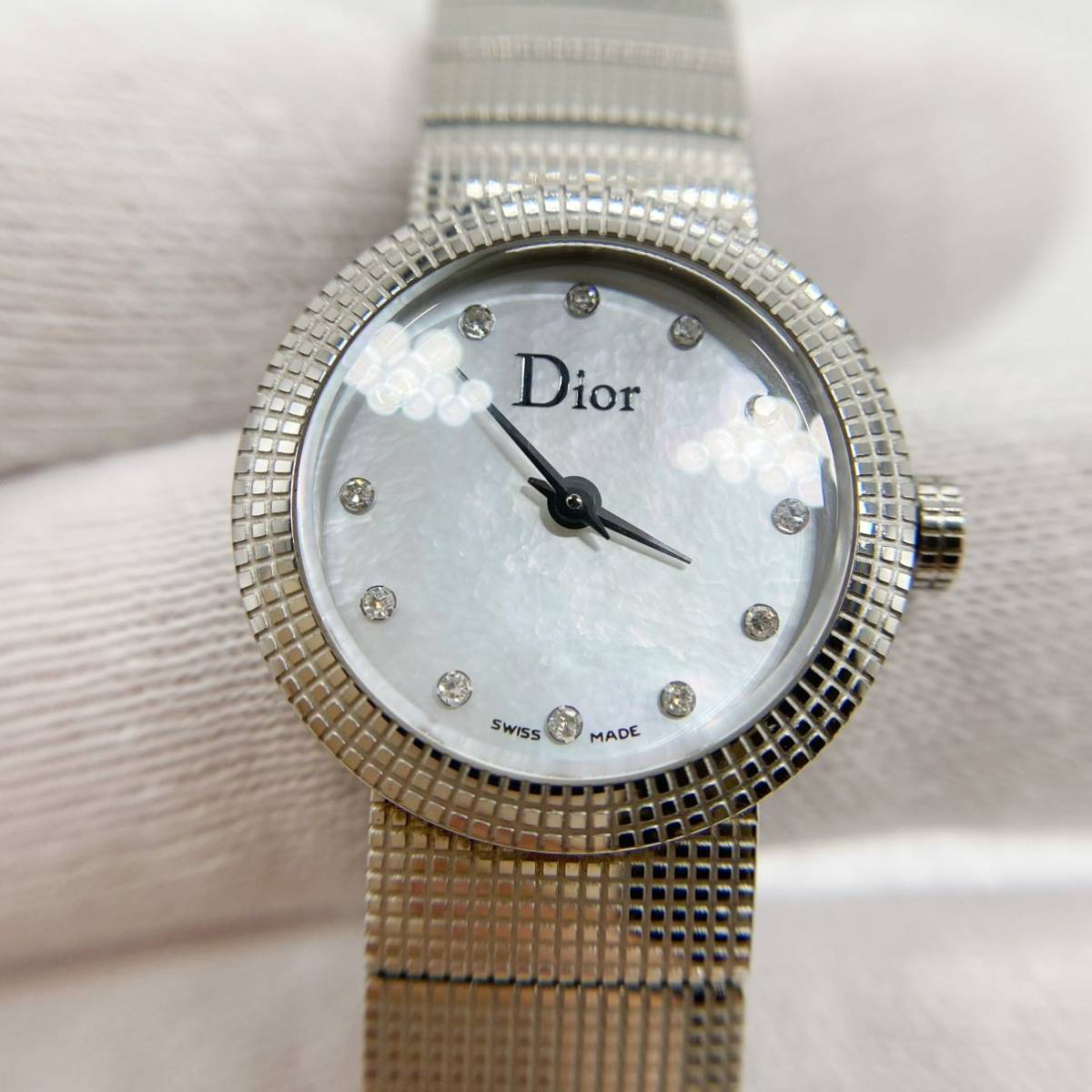 直送商品 ディオール腕時計 シェル ダイヤ LA D 時計 ジュエリー WATCH