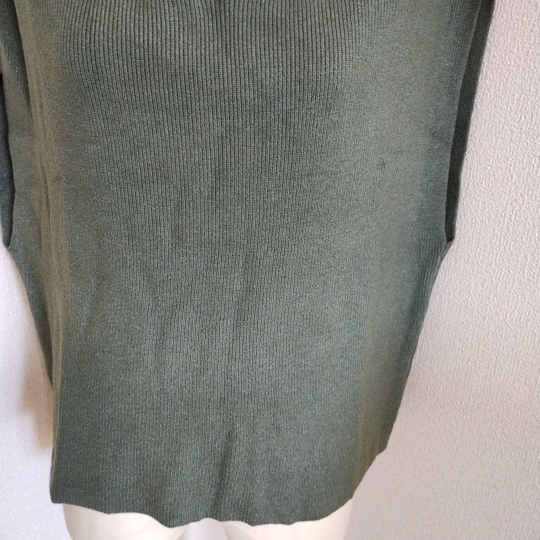 [ green color *L] knitted the best lady's pull over V neck autumn winter 