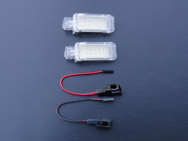 激白光 ! 交換式 ! LED カーテシランプ ドア フットランプ ゴルフ5 1K系_画像1