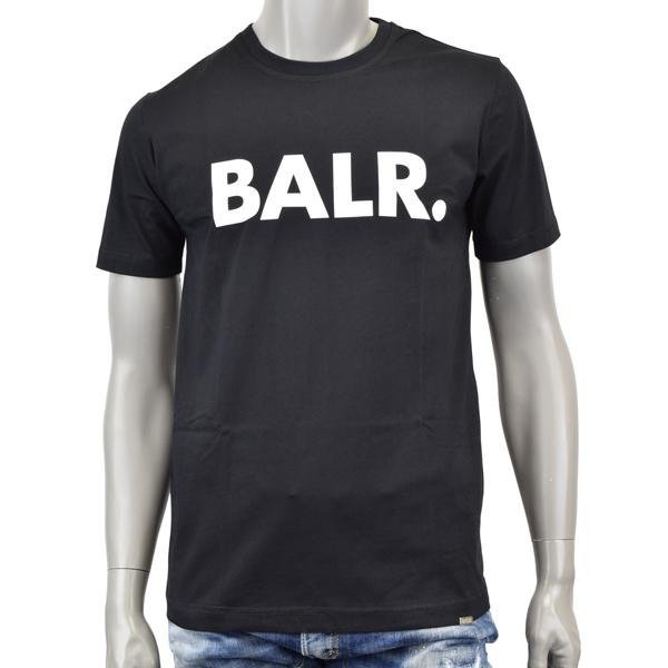 新品【Mサイズ】BALR. ボーラー BRAND STRAIGHT T-SHIRT/ビッグロゴ Tシャツ/ブラック/B1112.1048 JET BLACK