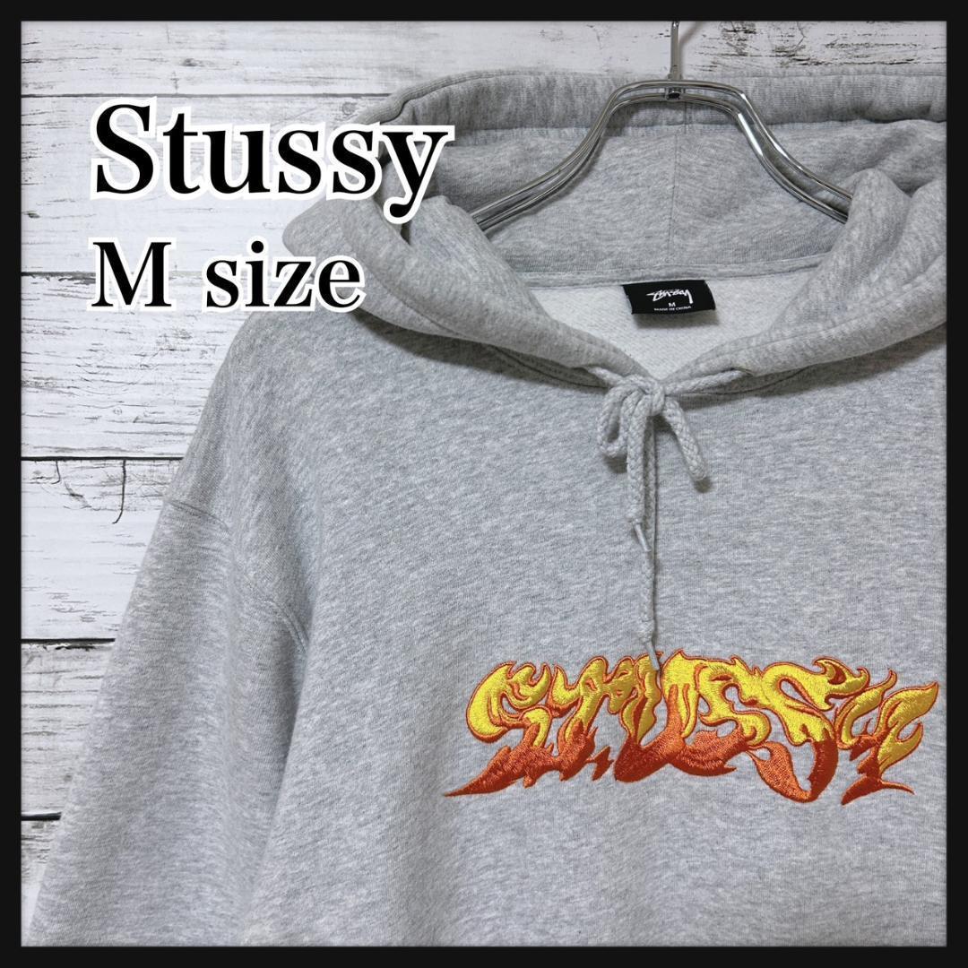 [ немедленно полная распродажа модель ] Stussy fire - вышивка Logo Parker трудно найти M