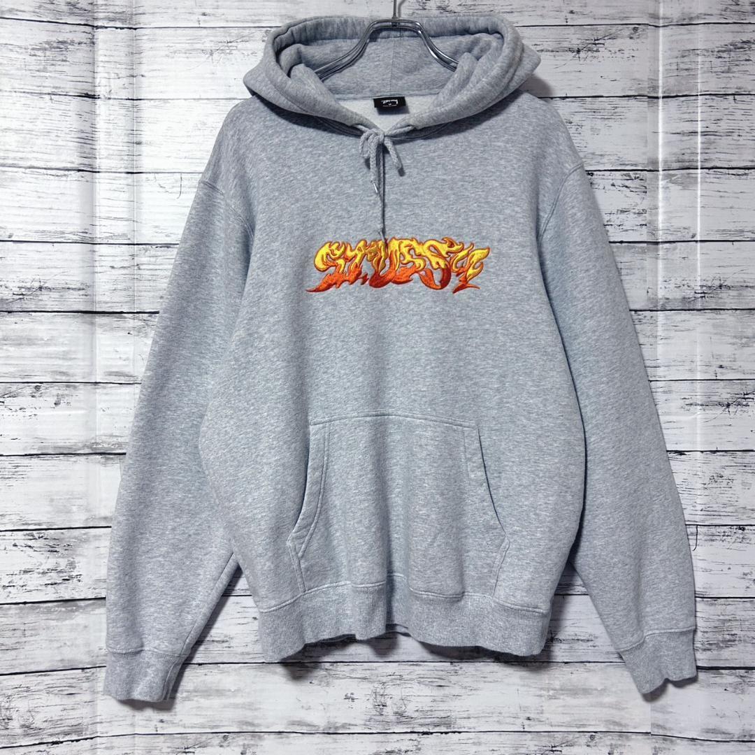 [ немедленно полная распродажа модель ] Stussy fire - вышивка Logo Parker трудно найти M