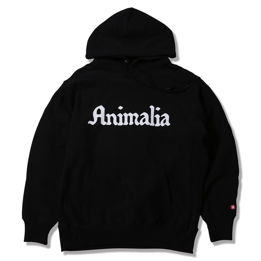 ANIMALIA(アニマリア) 12 oz HEAVY HOODIE - Legendary Logo パーカー Lサイズ BLACK