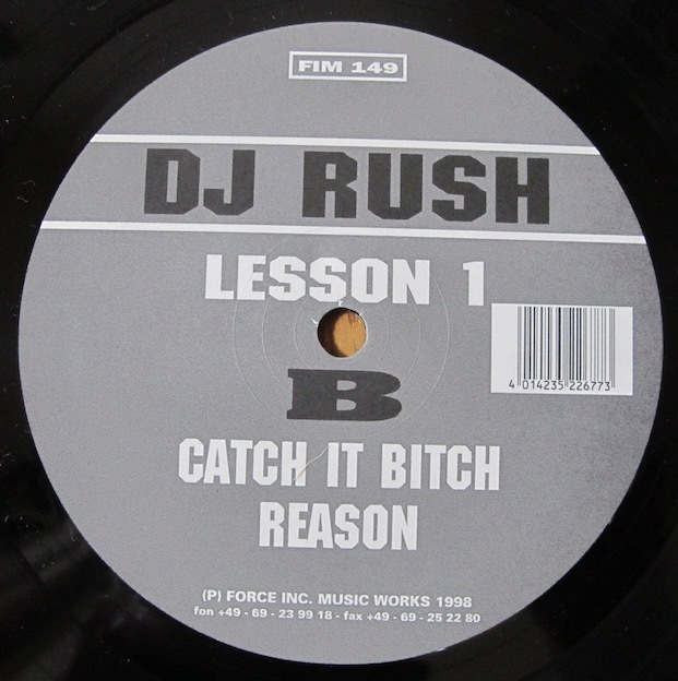 DJ RUSH - LESSON 1 GER盤12インチ (GER / FORCE INC. MUSIC WORKS 1998年)_画像5