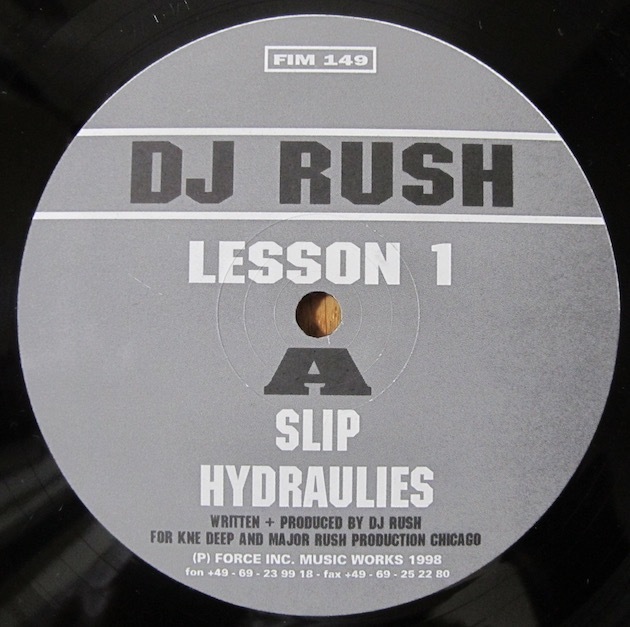 DJ RUSH - LESSON 1 GER盤12インチ (GER / FORCE INC. MUSIC WORKS 1998年)_画像4
