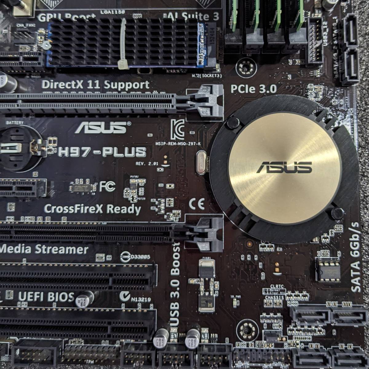 ASUS H97-PLUS(Win10Home) + CPU(i7 4790) メモリ(32GB) SSD(M 2 ASUS H97-PLUS(Win10Home) + CPU(i7 4790) メモリ(32GB) SSD(M 2