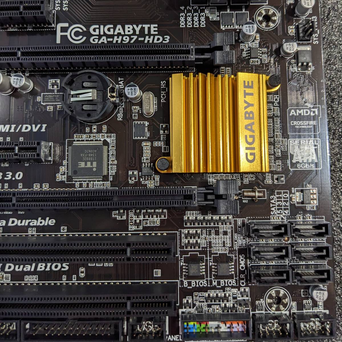 [ used ]GIGABYTE GA-H97-HD3H(Win10or 11Home digital license ) + CPU(i7 4790), memory (16GB) set 