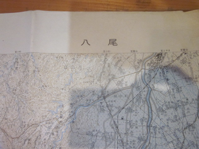 古地図 八尾  ５万分の1 地形図  ◆ 昭和４３年 ◆ 富山県 の画像1