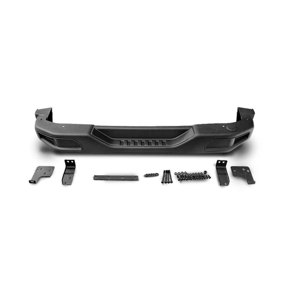 07-18y Jeep Wrangler JK | rear bumper black steel Rubicon style after market parts 