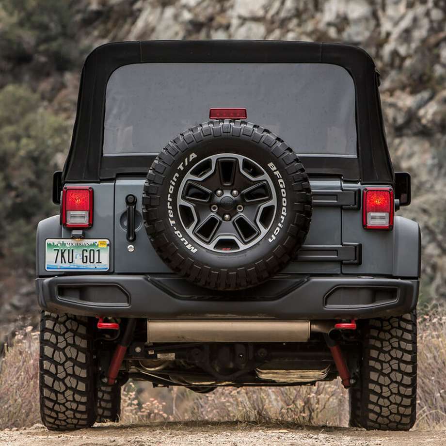 07-18y Jeep Wrangler JK | rear bumper black steel Rubicon style after market parts 