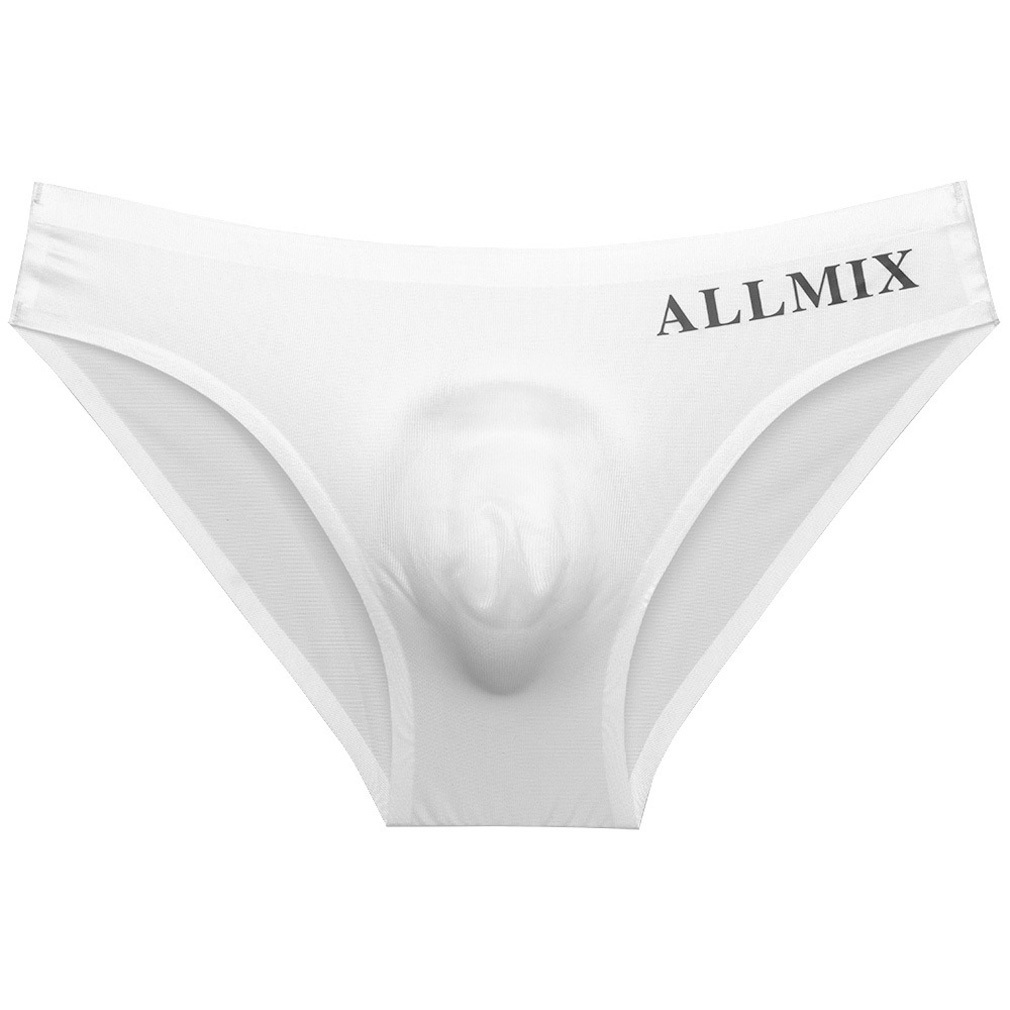 ボクサーブリーフ メンズショーツ シームレス ALLMIX 軽量 男性下着 快適 通気性良い ショーツ オシャレ 伸縮性よい XL ホワイトの画像1