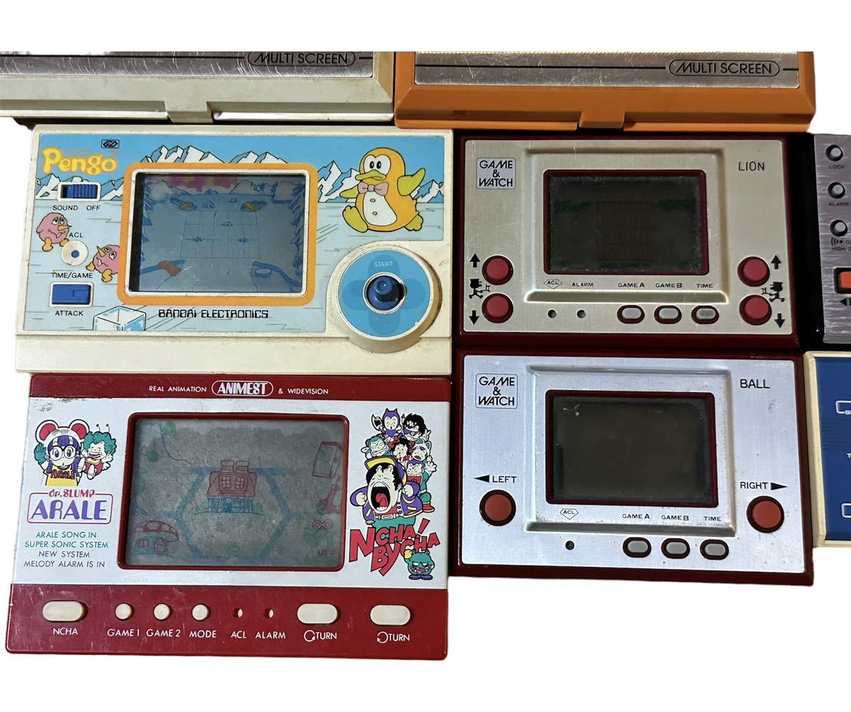 ゲームウォッチなどゲーム機9台まとめ売り レトロゲーム ドンキー