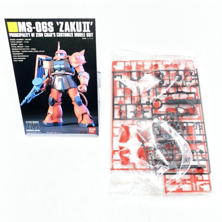 【中古】ソノタプS）バンダイ　1/144 HGUC MS-06S シャア専用ザク Ver.ZEONICTOYOTA Second Edition開封品、未組立[240070078097]_画像4