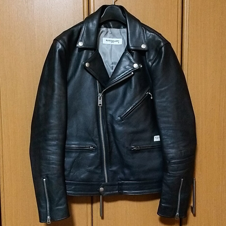 オリジナル leathers lewis 日本製 38 サイズ3 ネイビー ダブル